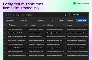 Bulk CMS Editor
