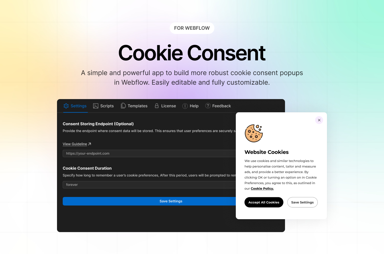 🚀 How to Add Cookie Consent to Your Webflow Site Using FlowAppz